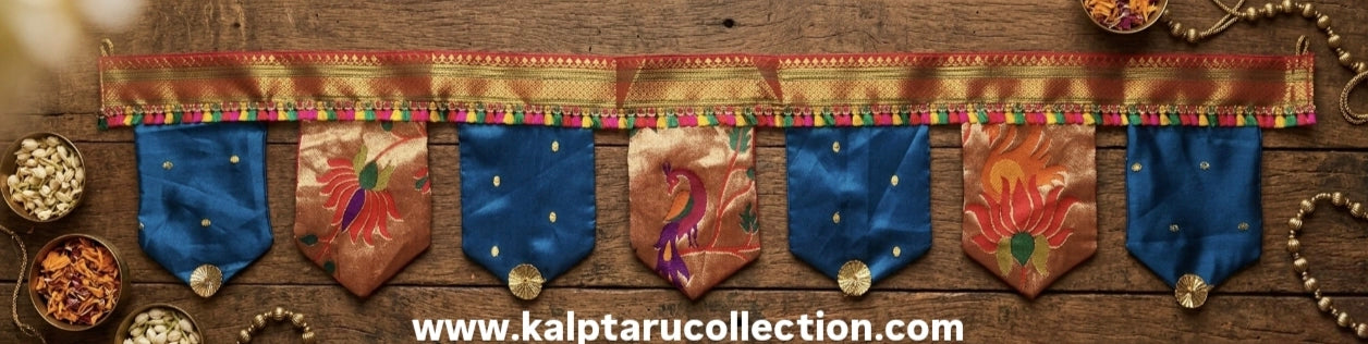 Paithani door toran online at affordable price for festival ganpati-dasara-diwali-gudhi-padwa-pooja decor by Kalptaru Collection