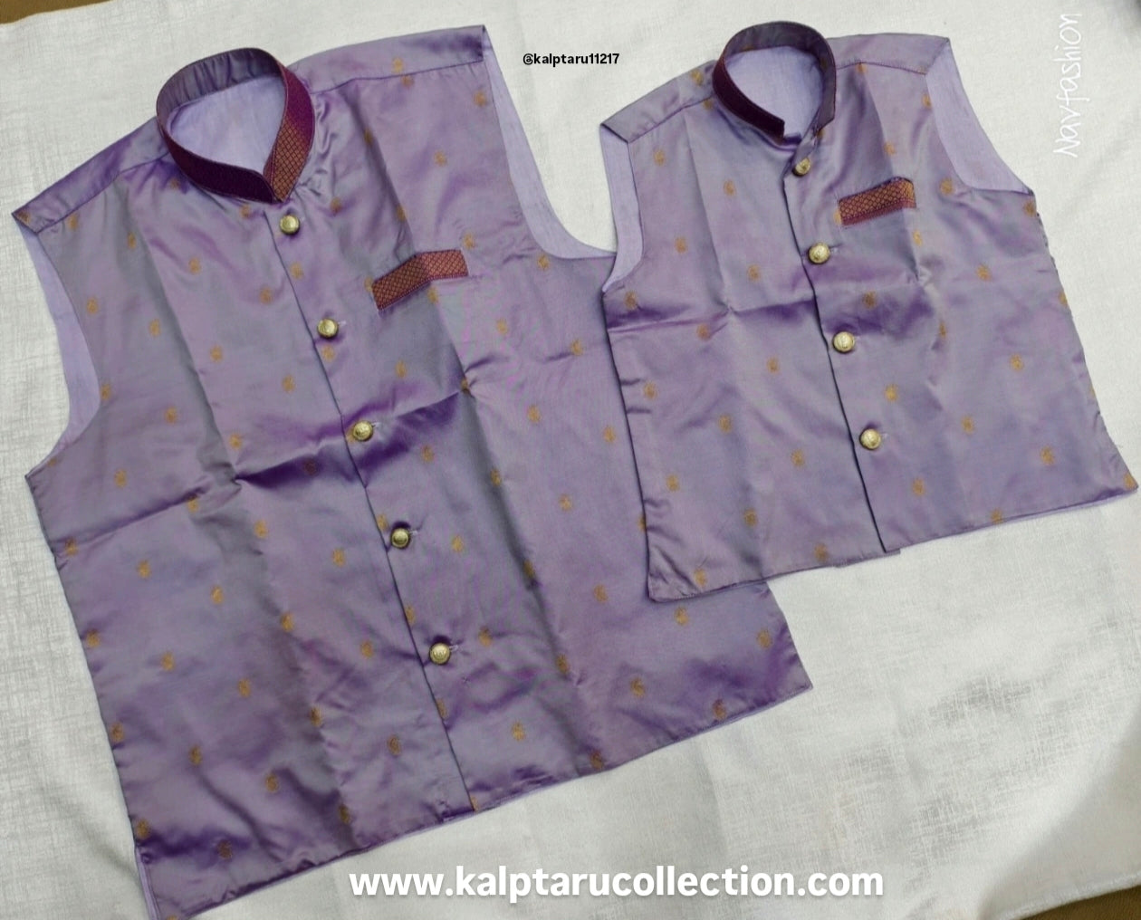 Paithani Family Combo Set Matching Outfits | Father-Son Matching Outfit | Kalptaru Collection