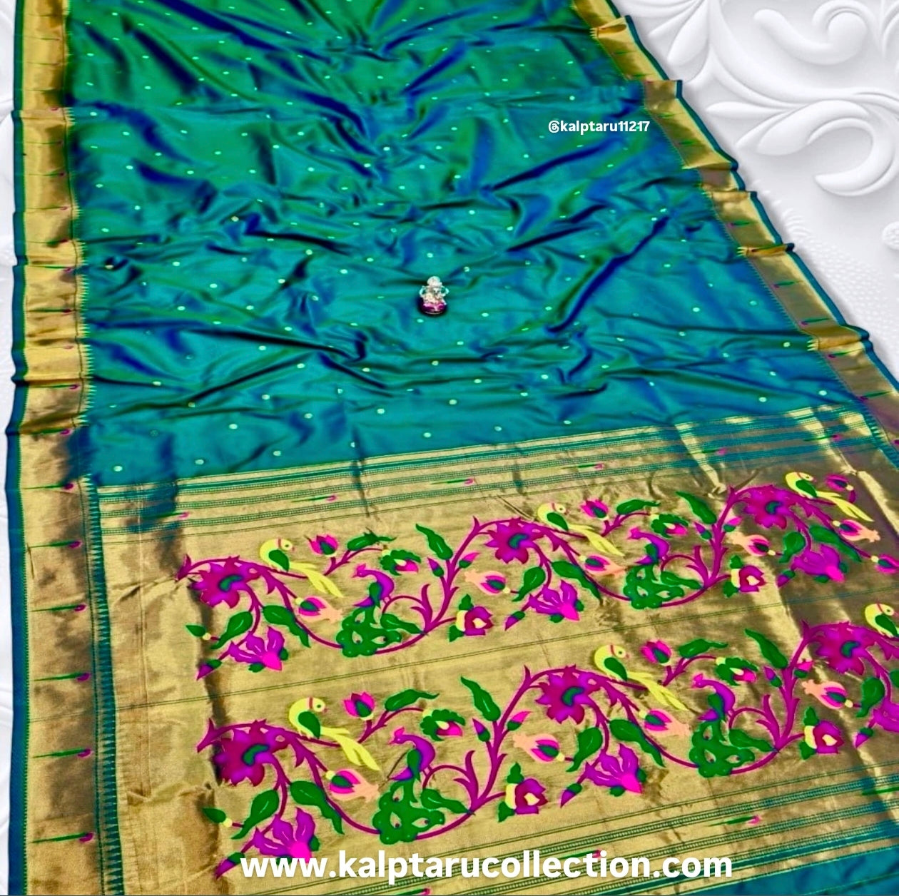 Paithani silkm saree family combo set-matching-outfits for naming ceremony-festival at Kalptaru Collection 