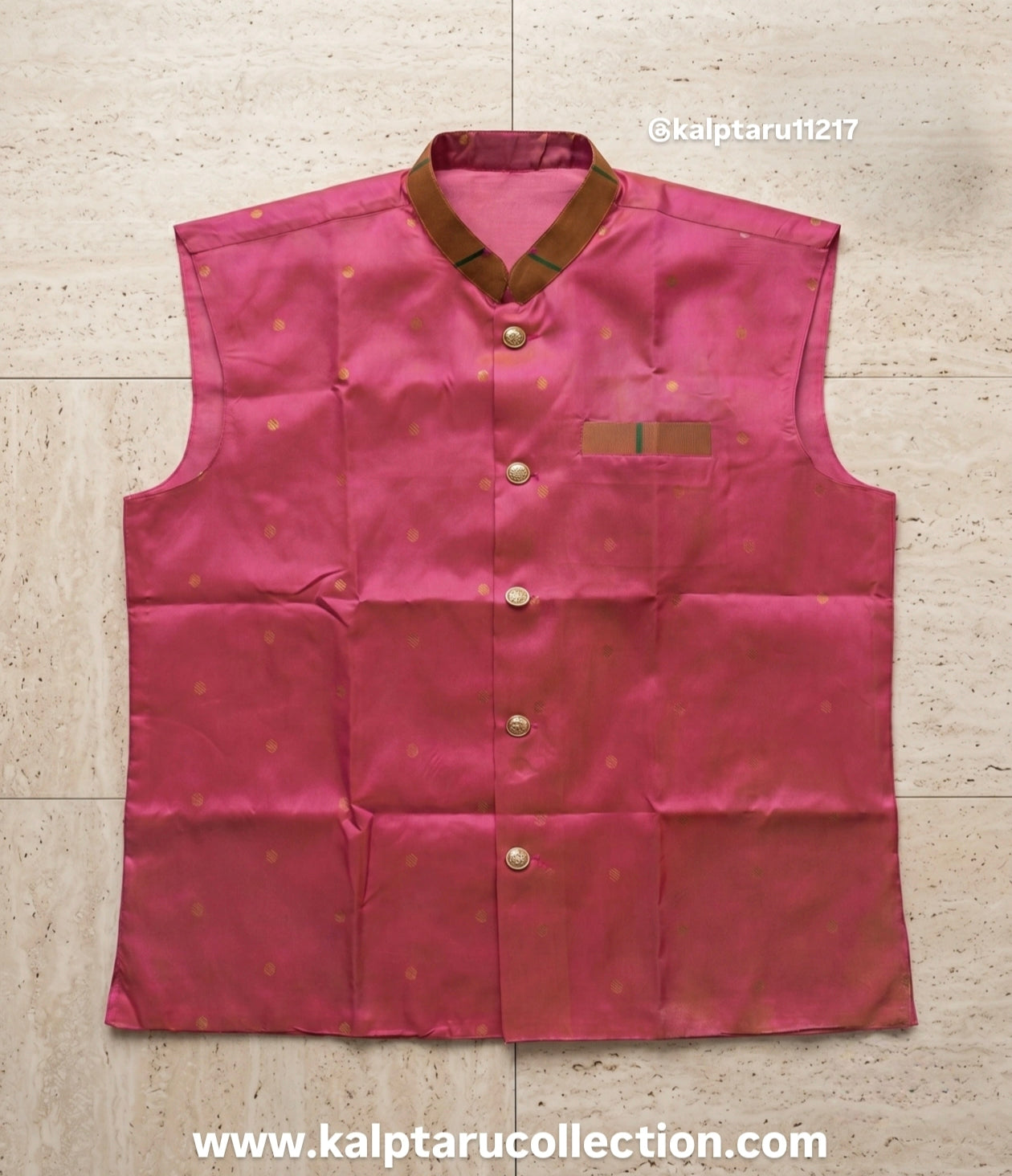Paithani silk saree family combo-men's jacket for festival-naming ceremony at Kalptaru Collection