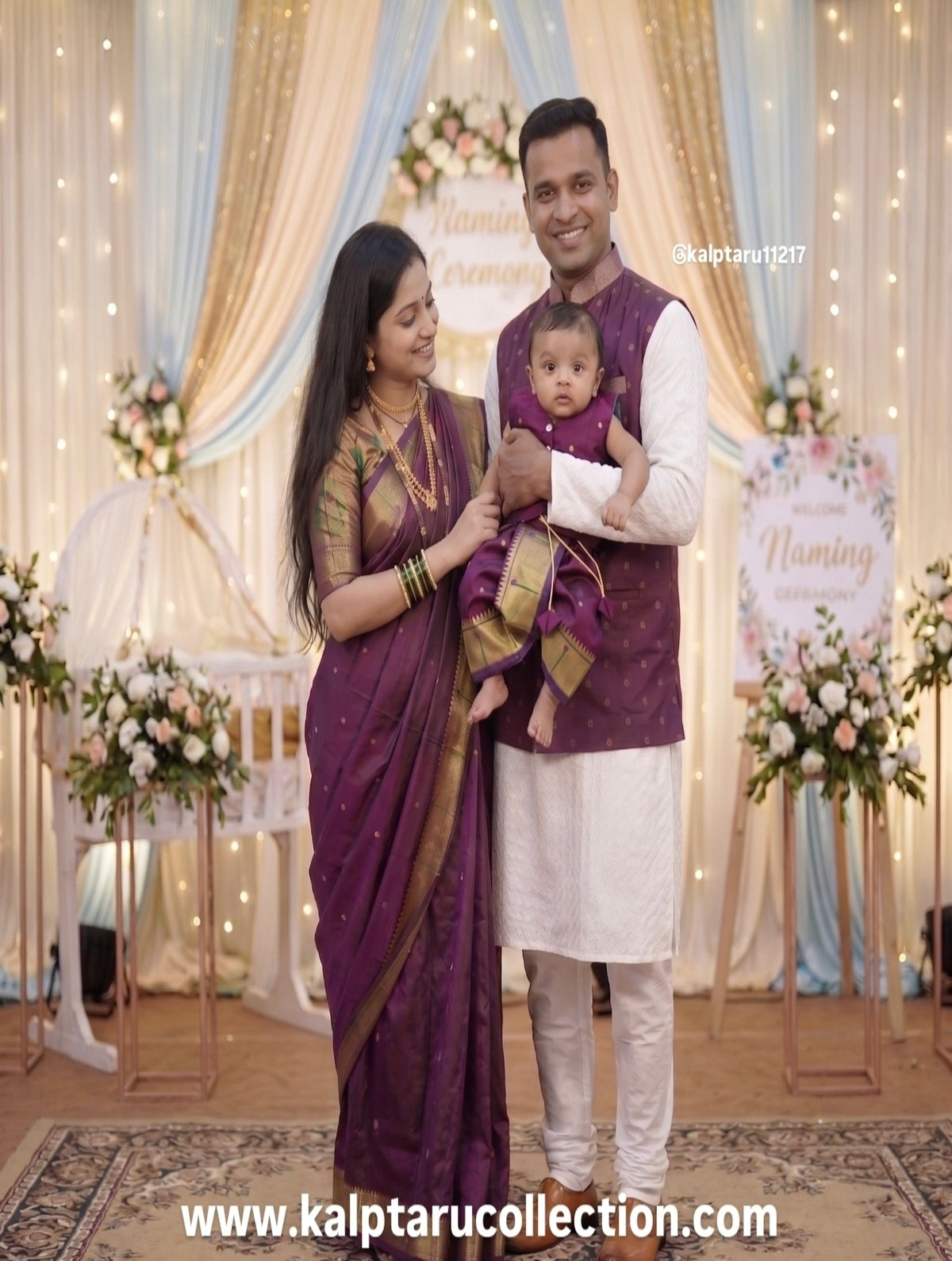 Paithani Family Combo Set
