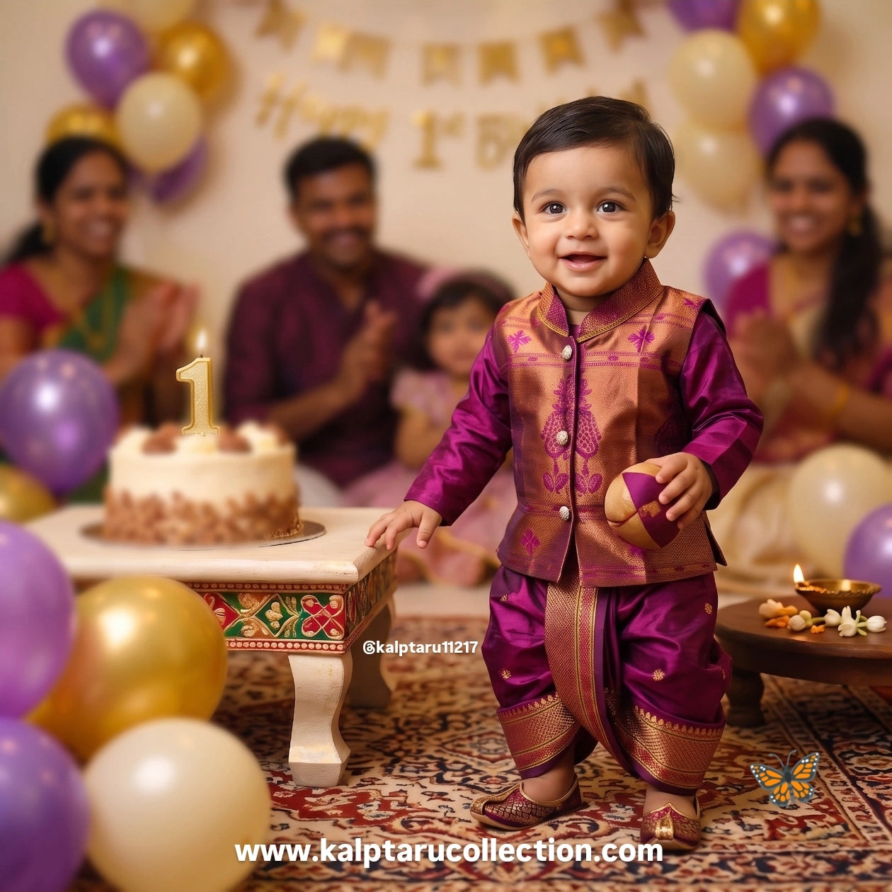 Naming Ceremony-Family Function Family Matching Dress | Kalptaru Collection