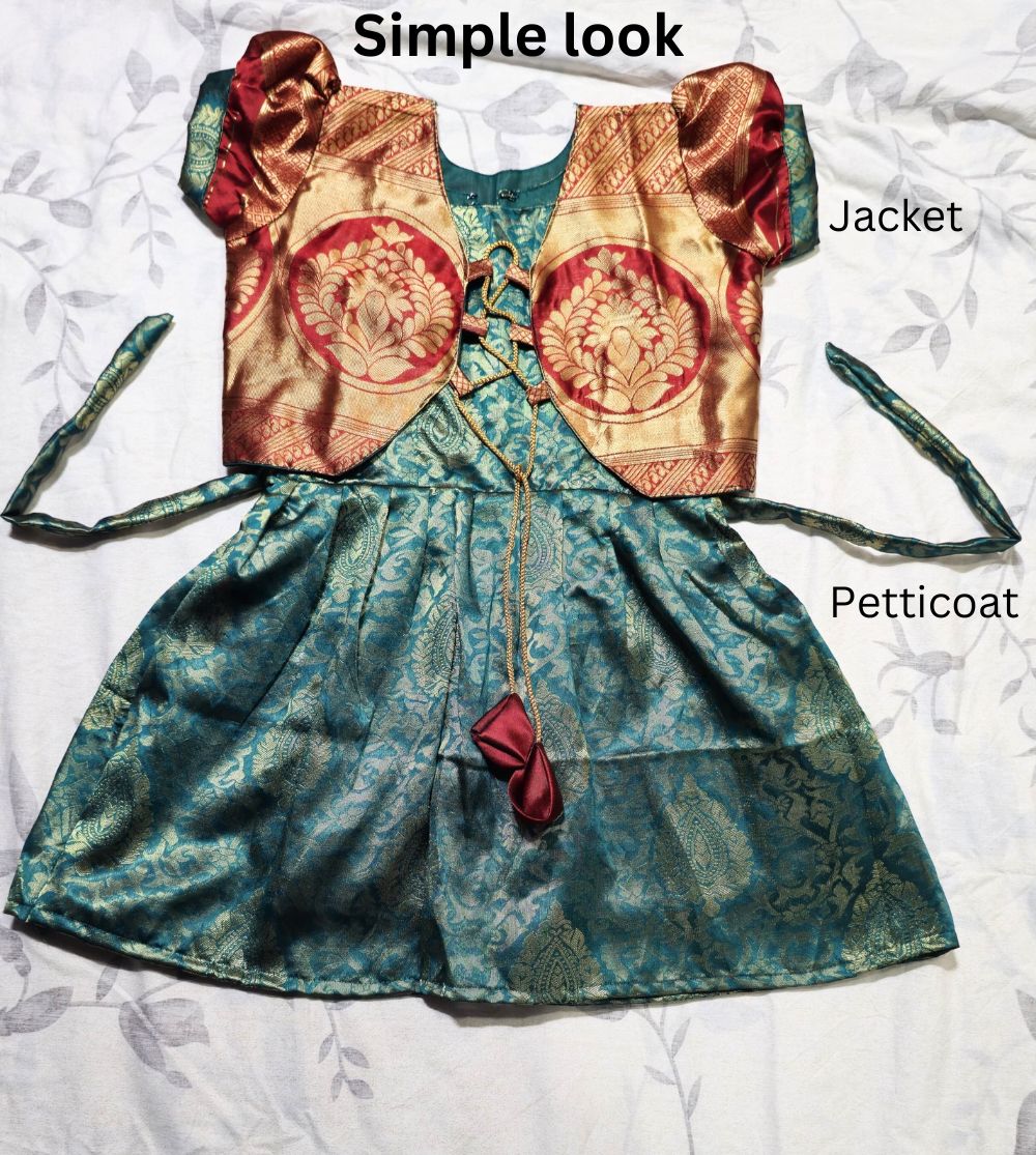Handcrafted Parkar Polka for Girls|Traditional Kids Dress-Kalptaru11217