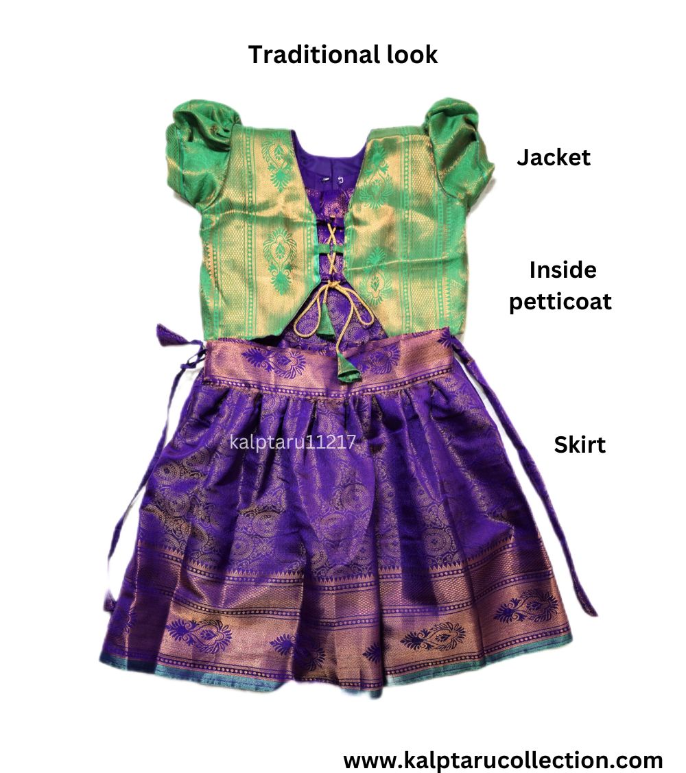 Skirt Top Set for Kids | Traditional Dress for Girls - Kalptaru11217