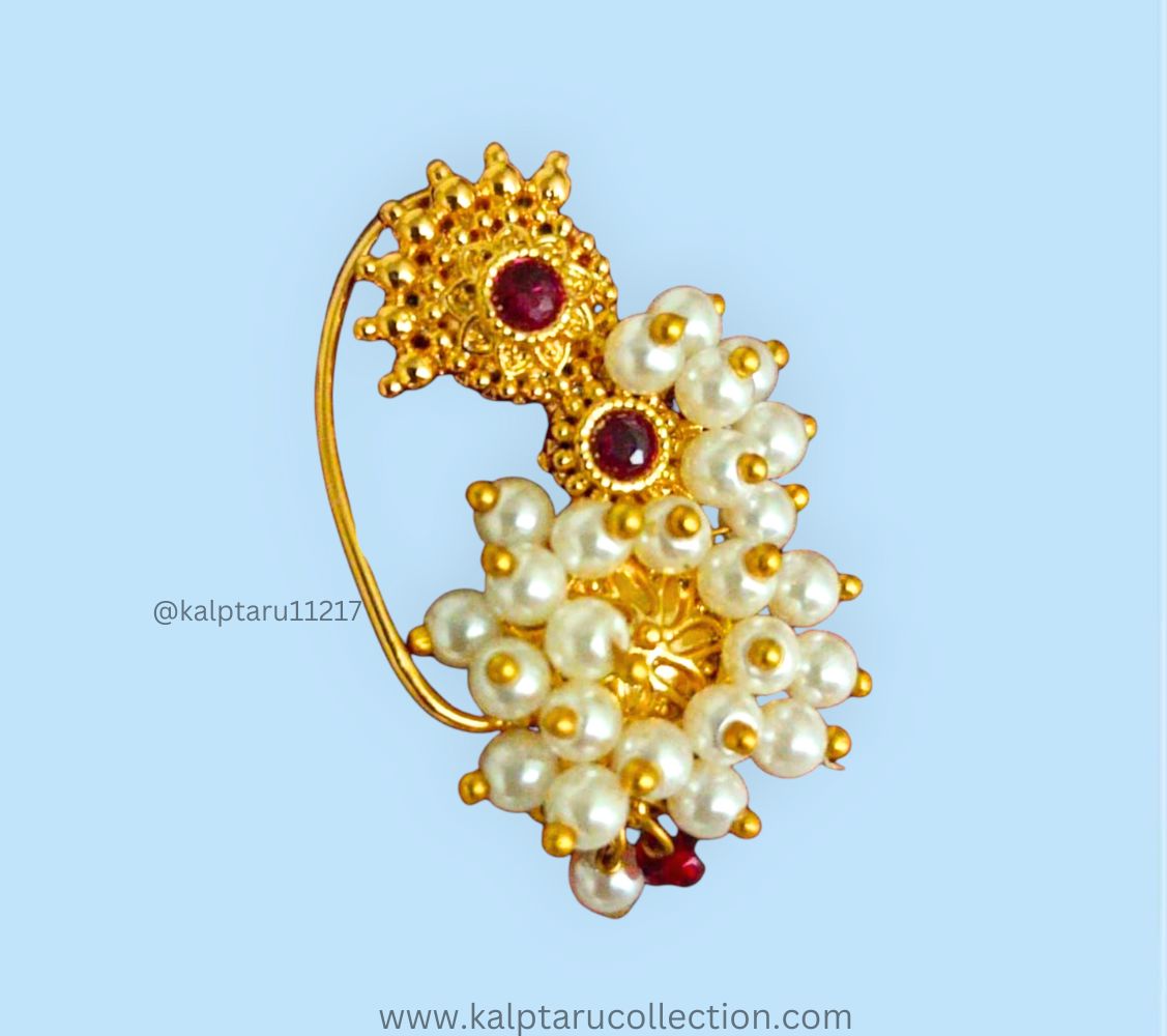 Goldplated Pearl Nath