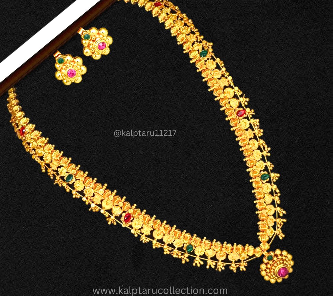 Kolhapuri Saaj in gold|Traditional Maharashtrian Jewellery-Kalptaru11217