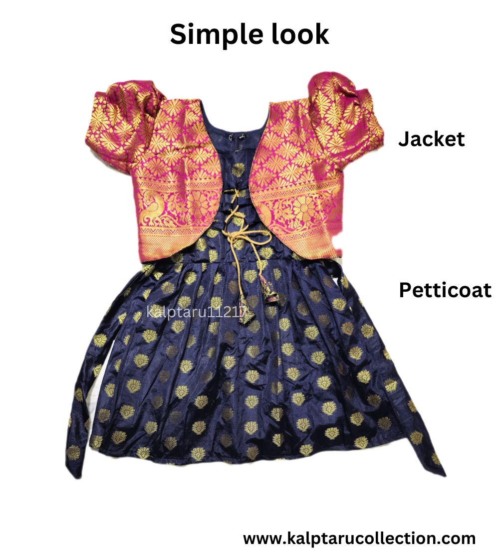 Khan Parkar Polka for Kids|Skirt & Top Set|Lehenga Choli-Kalptaru11217